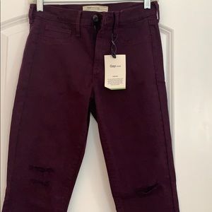 Gap colored jeans (color is red wine)